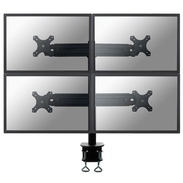 Neomounts FPMA-D700D4 LCD bureausteun, 19-30", 32 kg, 75x75/ 100x100 mm, 0 - 700mm, Black
