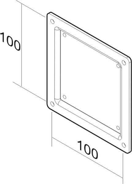 Neomounts FPMA-VESA100 LCD VESA adapter plate, VESA 75x75 -> 100x100 mm, Black