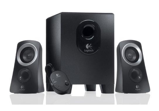Logitech Z313 Speakerset [2.1 CH, 25 W, 48 - 20000Hz, 2-way, 2x satellite, 1x subwoofer, Black]