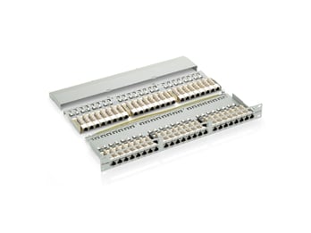 Equip 326448 48-Port Cat.6 Shielded Patch Panel, Black, RJ-45, Cat6, Black, Rack mount, 1U