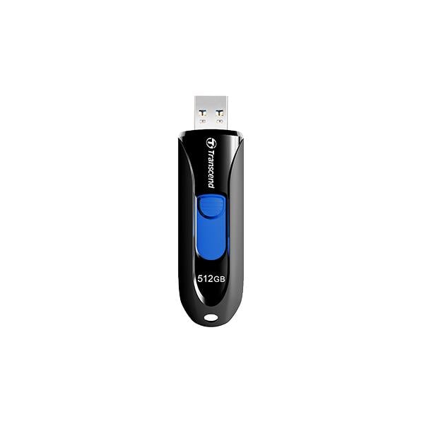 Transcend TS32GJF790K JetFlash 790 Flash Drive, 32GB, USB3.1 Type-A, Capless/Slide, 90/45MB/s, Black
