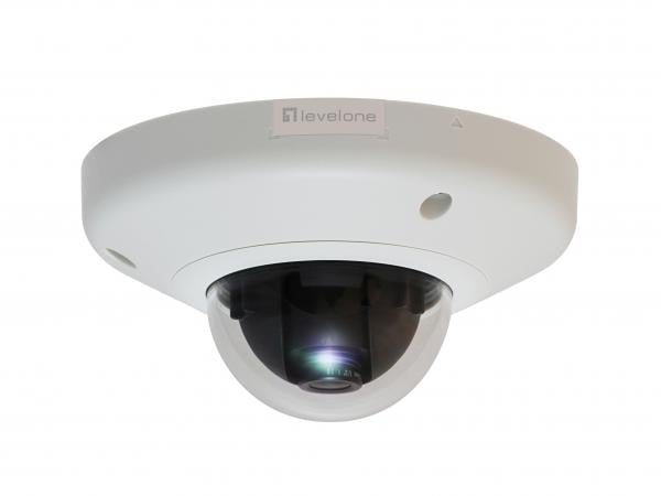 LevelOne FCS-3065 HUBBLE Fixed Dome IP Network Dome Security Camera, 5MP, PoE, vandal-proof