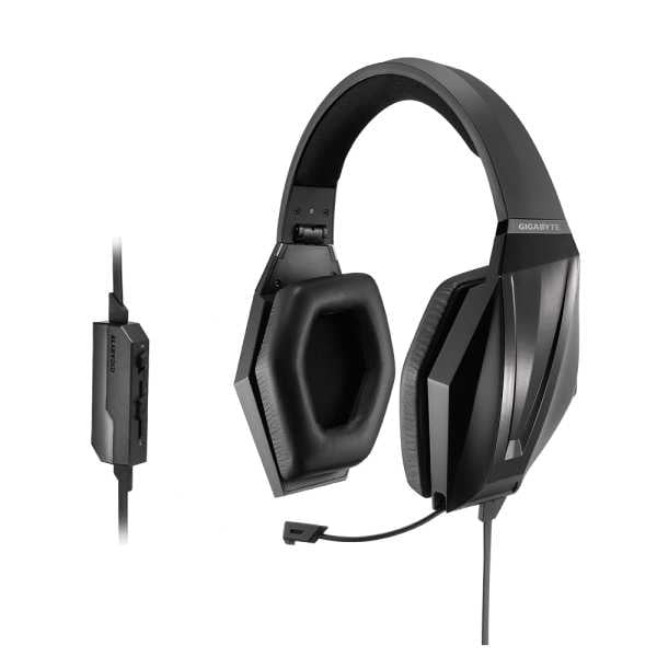 Gigabyte Force H3X gaming headset, 3.5mm jack 32 Ohm 118dB 20-20Khz microphone black