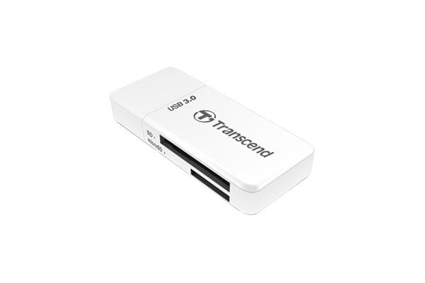 Transcend TS-RDF5W PDF5 Card Reader, USB3.0, SD/microSD , SDHC/SDXC, UHS-I, LED, White