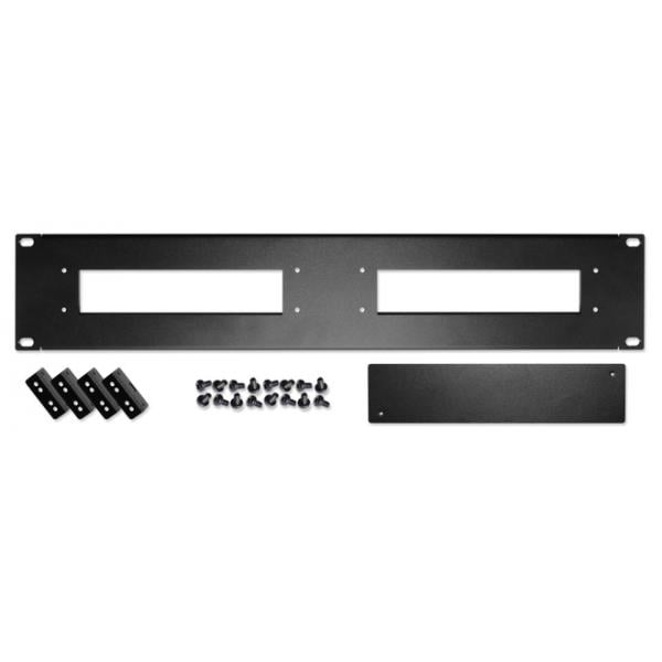 Shuttle PRM01 Rack mount front plate, 2U, 19", 1 mm, 483 mm, Steel, Powder-coated, Black