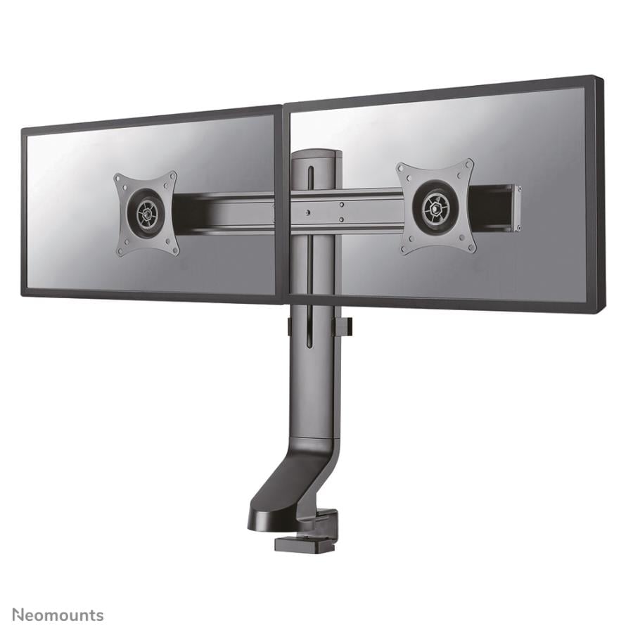 Neomounts FPMA-D860DBLACK Flatscreen bureausteun, 2x 10-27" 7 kg, 26 - 45 cm, 75x75/ 100x