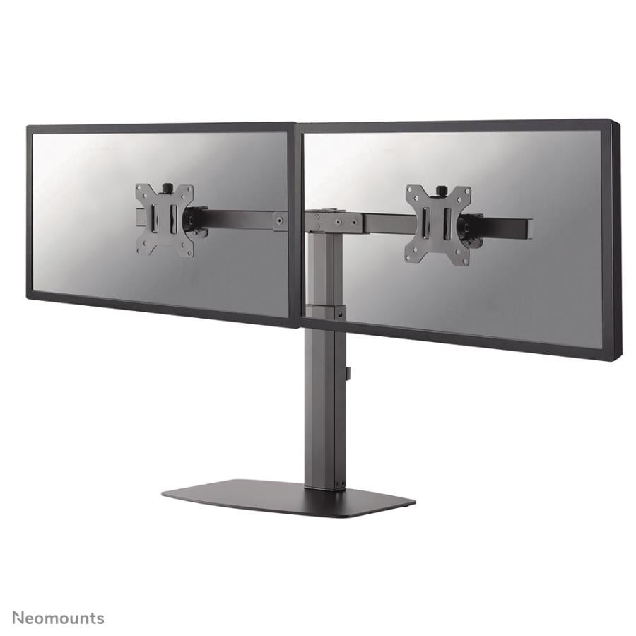 Neomounts FPMA-D865DBLACK Flatscreen bureausteun, 2x 10-27", 12 kg, 35 - 46cm, 75x75/100x