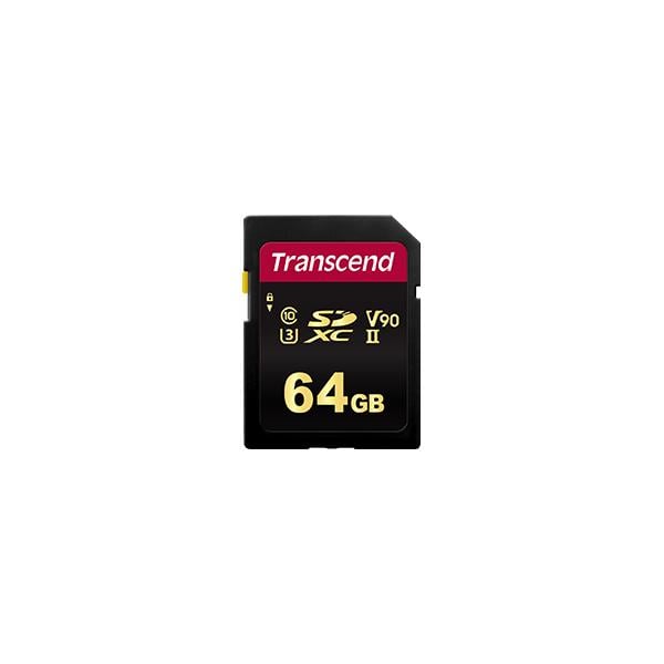 Transcend TS64GSDC700S 700s SDXC, 64GB, UHS-II U3, Class10, V90, 285/ 180MB/s, MLC NAND