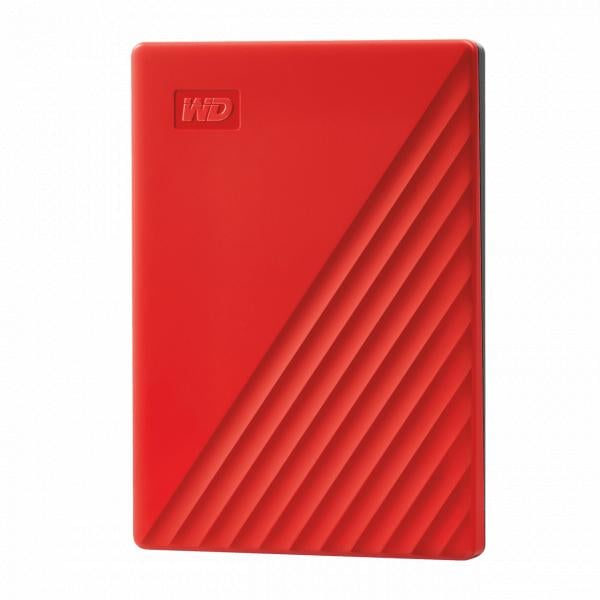 Western Digital WDBPKJ0040BRD-WESN My Passport External HDD, 4TB, USB 3.2 Gen 1, Red