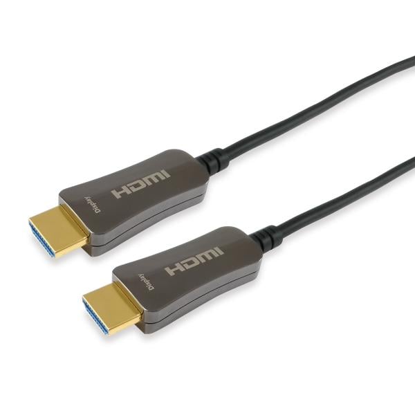 Equip 11943107201 HDMI 2.0 Active Optical Cable, M/M, 50 m, HDMI Type A, 3D, 18 Gbit/s, Black