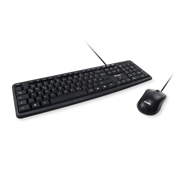 Equip 245200 245200, Full-size (100%), Wired, USB, QWERTZ, Black, Mouse included