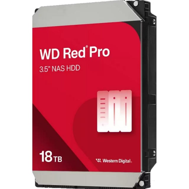 Western Digital WD181KFGX RED Pro HDD, 18TB, 3.5", 7200 RPM, Serial ATA III, 512MB, HDD, CMR