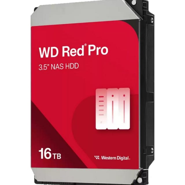 Western Digital WD161KFGX RED Pro HDD, 16TB, 3.5", 7200 RPM, Serial ATA III, 512MB, HDD, CMR