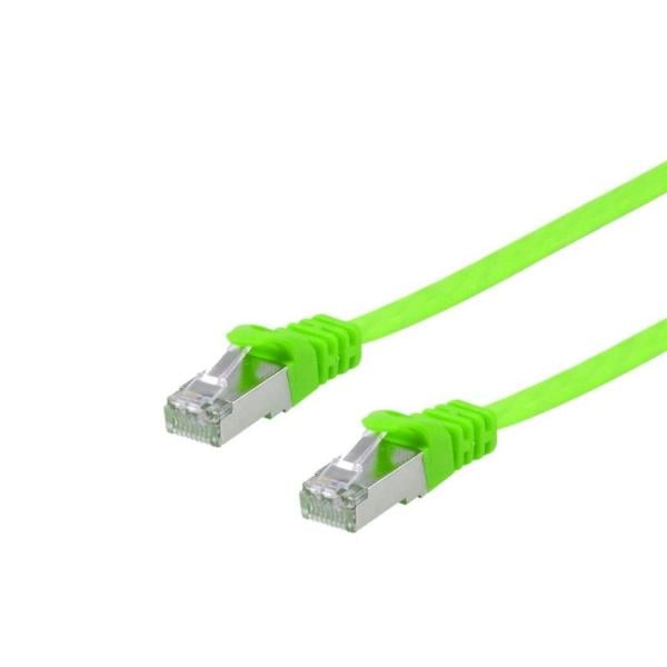 Equip 60764107101 Cat.6A U/FTP Flat Patch Cable, 2.0m, Green, 2 m, Cat6a, RJ45, Green