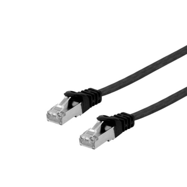 Equip 60769207101 Cat.6A U/FTP Flat Patch Cable, 3.0m, black, 3 m, Cat6a, RJ45, Black