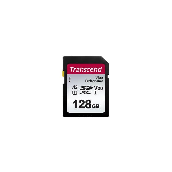 Transcend TS128GSDC340S 340S SDXC Card, 128 GB, UHS-I U3 A1 Ultra Performance, 160 MB/s