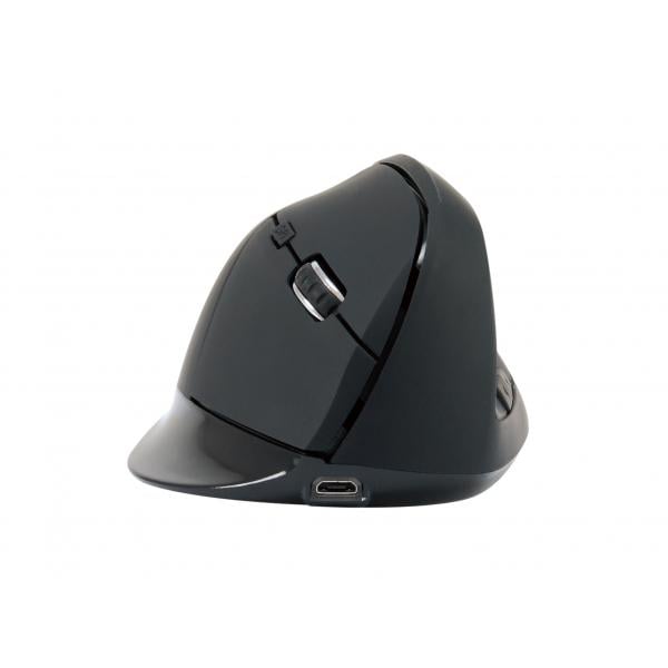 Conceptronic LORCAN03B LORCAN ERGO 6-Button Ergonomic Bluetooth Mouse, Right-hand, Optical, 1600 DPI