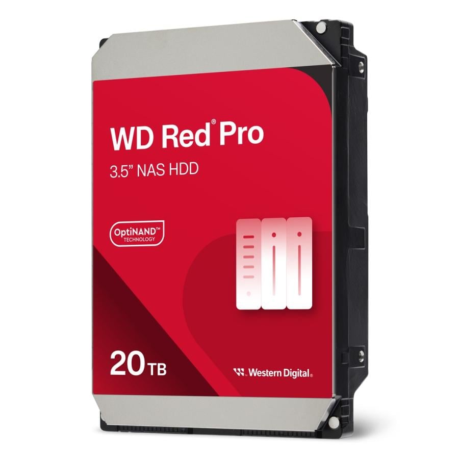 Western Digital WD201KFGX RED Pro HDD, 20TB, 3.5", 7200 RPM, Serial ATA III, 512MB, HDD, CMR