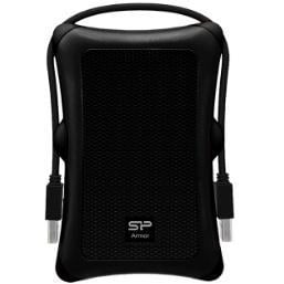 Silicon Power SP020TBPHDA30S3A Armor A30 portable HDD, 2TB, USB3.2 gen 1, Anti-shock, Black, MIL-STD