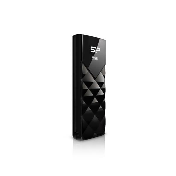 Silicon Power SP008GBUF2U03V1K Ultima U03 8GB, 8 GB, USB Type-A, 2.0, Slide, 13 g, Black