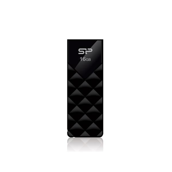 Silicon Power SP032GBUF2U03V1K Ultima U03, 32 GB, USB Type-A, 2.0, Slide, 13 g, Black