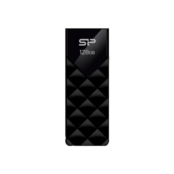Silicon Power SP128GBUF3B03V1K Blaze B03, 128 GB, USB Type-A, 3.2 Gen 1 (3.1 Gen 1) Slide, Black
