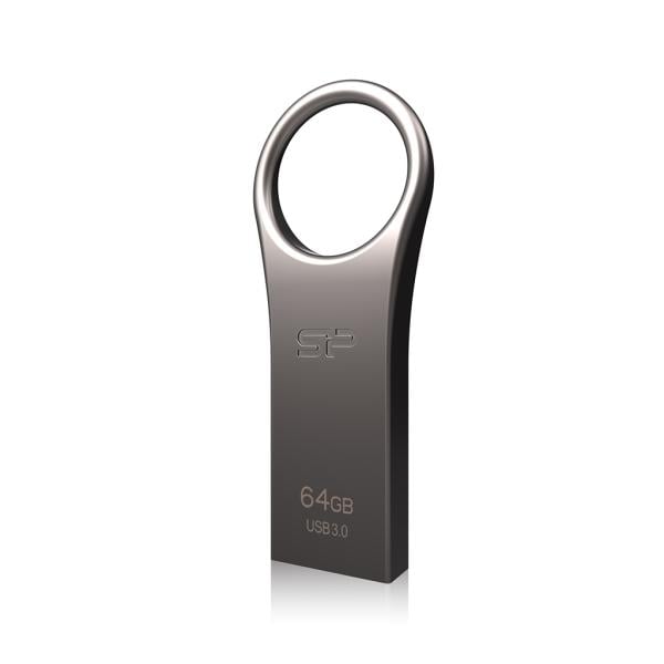 Silicon Power SP064GBUF3J80V1T Jewel J80, 64GB, USB Type-A, 3.2 Gen 1 (3.1 Gen 1) Capless, Titanium
