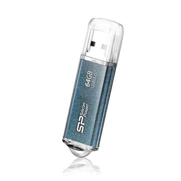 Silicon Power SP064GBUF3M01V1B Marvel M01 64GB, 64 GB, USB Type-A, 3.2 Gen 1 (3.1 Gen 1) Cap, Blue
