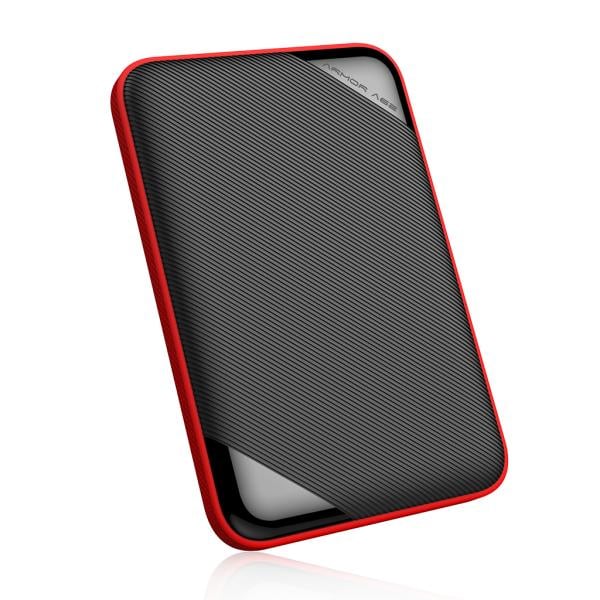 Silicon Power SP050TBPHD62LS3K Armor A62 portable HDD, 5 TB, 2.5", USB 3.2 Gen 1, Black/ Red