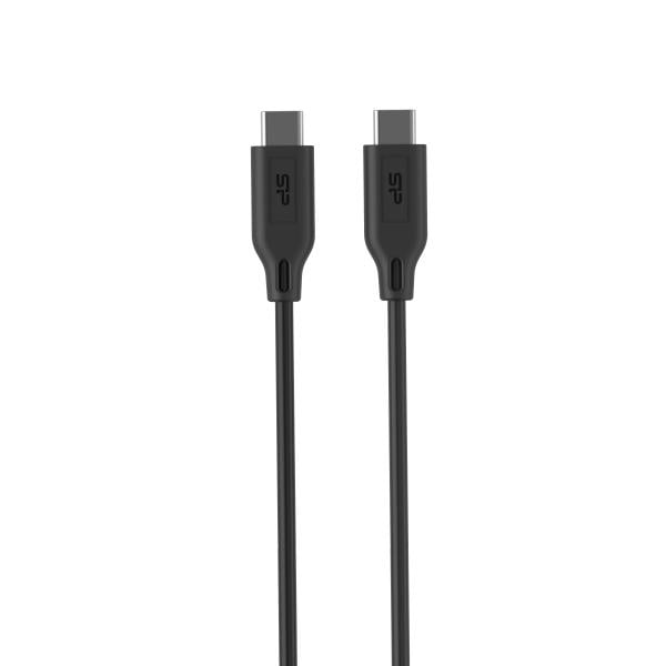 Silicon Power SP1M0ASYLK15CC1K LK15CC, 1 m, USB Type-C => USB Type-C, 480 Mbit/s, Black