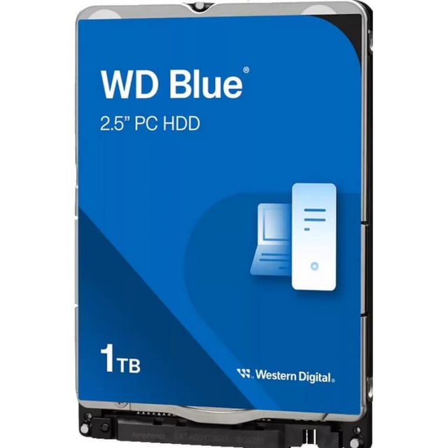 Western Digital WD10SPZX Blue HDD, 2.5", 1 TB, SATA3, 5400 RPM, 128 MB