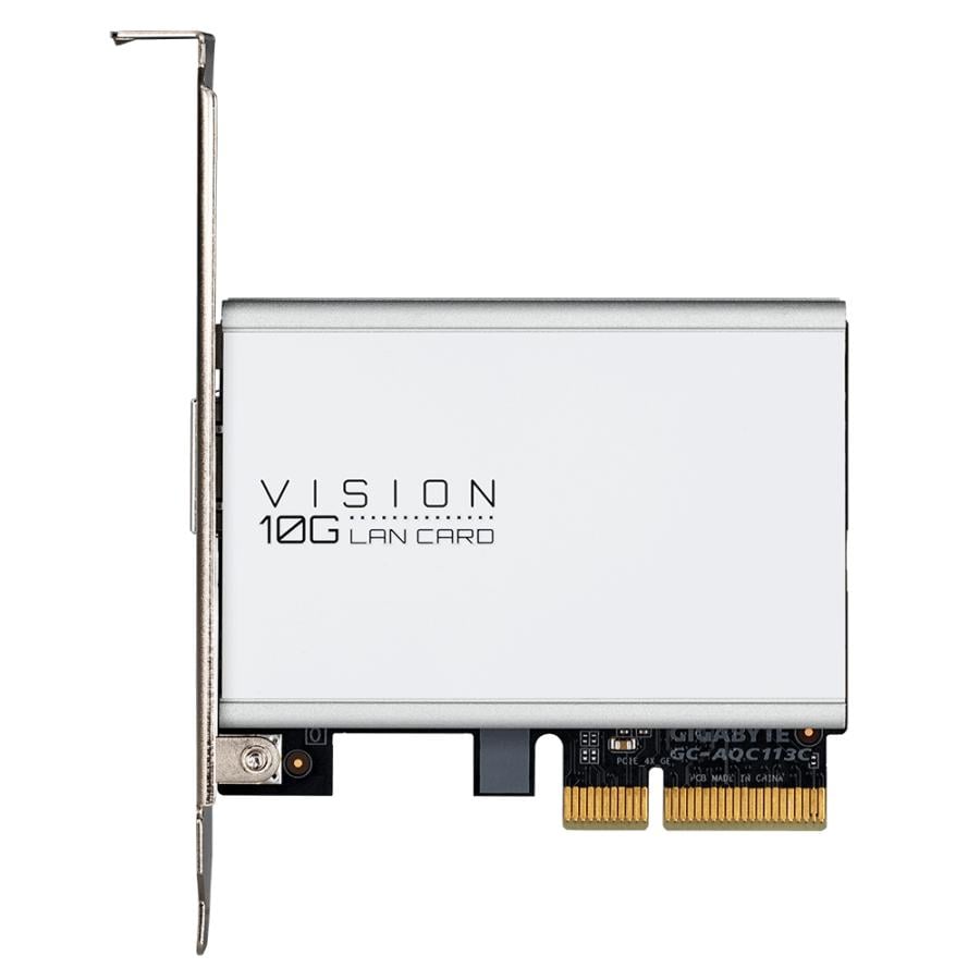Gigabyte GC-AQC113C VISION 10G BASE-T PCIe NIC, PCIe x4, RJ-45, CAT-6a, 10 Gbps
