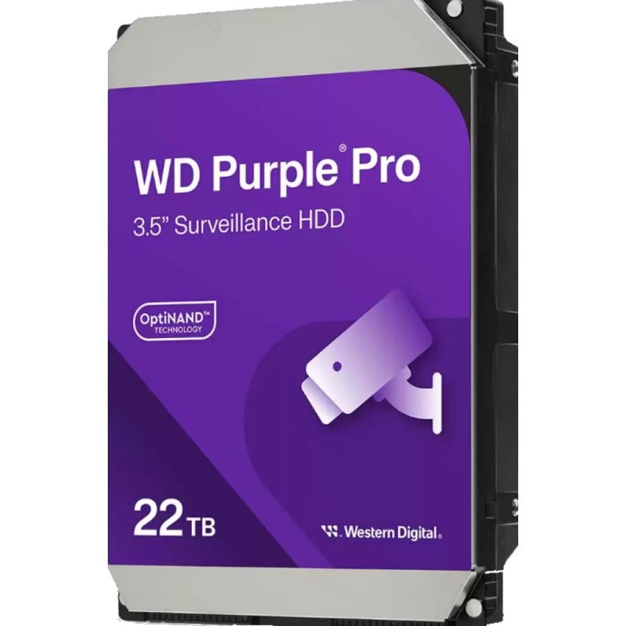 Western Digital WD221PURP Purple PRO Surveillance HDD, 22 TB, 3.5", SATA3, 512MB