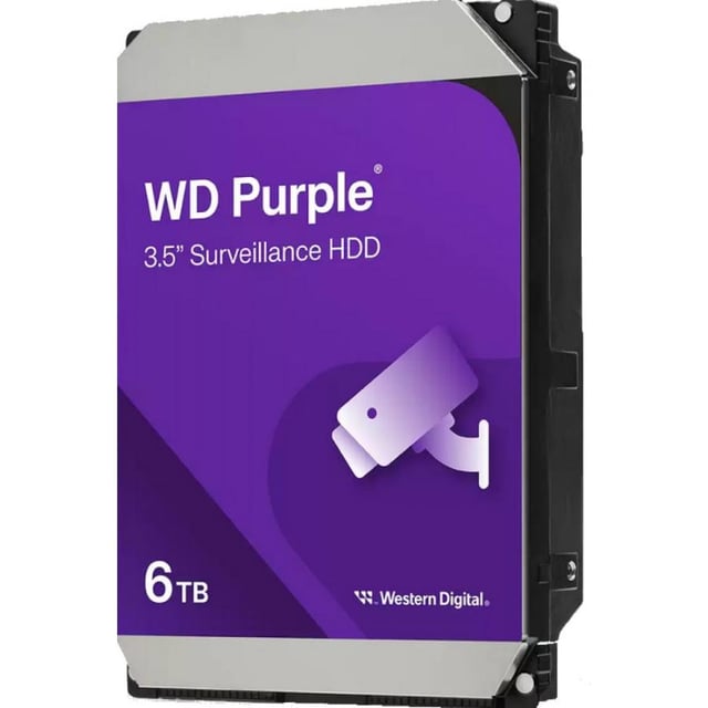 Western Digital WD64PURZ WD PURPLE, 6TB, HDD, 3.5", SATA3, 5400 RPM, 256 MB