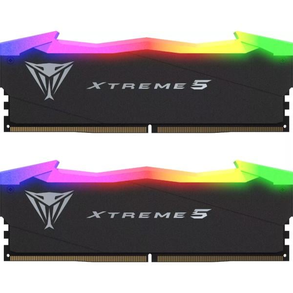 Patriot PVXR532G76C36K Viper Xtreme 5 RGB DUAL KIT, 32GB, DIMM, DDR5, 7600 MHz, CL36, BLK, HS,