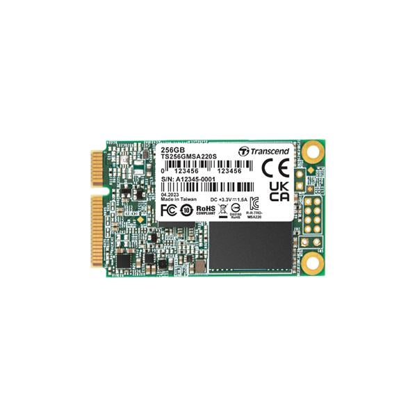 Transcend TS128GMSA220S 220S SSD, 128 GB, mSATA, SATA3, 3D TLC, upto 560/ 500MB/s, 43K/ 82K IOPS