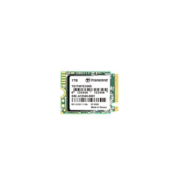 Transcend TS1TMTE300S 300S SSD, 1TB, M.2 2230, PCIe Gen3x4, NVMe, 3D TLC, DRAM-less