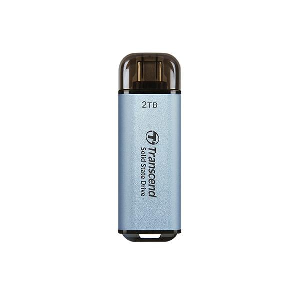 Transcend TS512GESD300C ESD300C External SSD, 500 GB, USB Type-C, 10 Gbps, 1050/ 950 MB/s, Blue