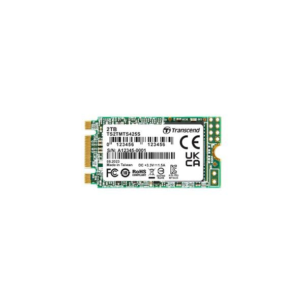 Transcend TS2TMTS425S 425S SSD, 2 TB, M.2 2242, SATA3 B+M Key, TLC, 550 MB/s, 55000/ 80000 IOPS
