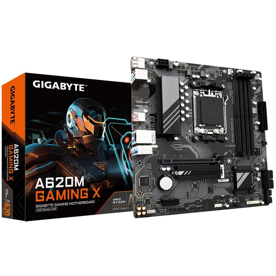 Gigabyte A620M GAMING X A620M GAMING X, mATX, AMD, AM5, A620, DDR5-SDRAM, 192 GB