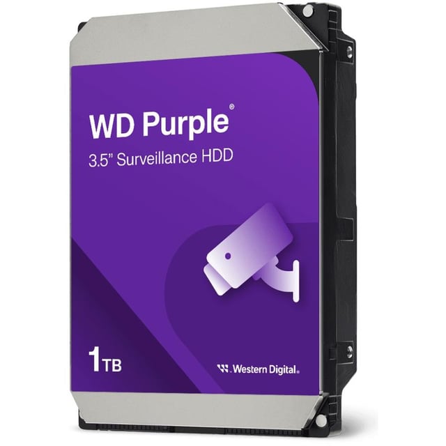 Western Digital WD11PURZ WD Purple, 1TB, 3.5", SATA3 6GB/s, 64 MB, 180 MB/s, 3.38 W