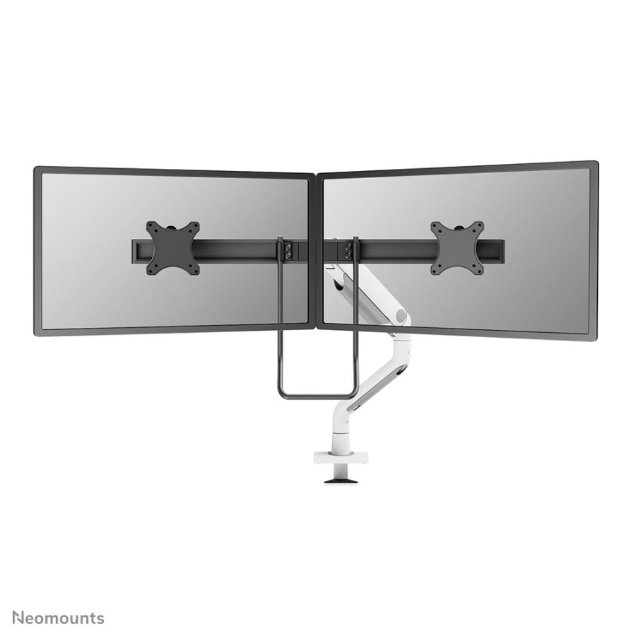 Neomounts DS75S-950WH2 Full-motion desk mount, 2x 17" - 27", 8 kg, 100x100 mm, Black