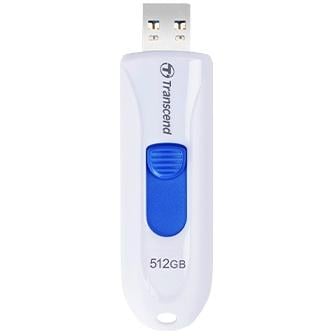 Transcend TS512GJF790W JetFlash 790C Pen Drive, 512GB, USB3.2 Type-C, Capless, White