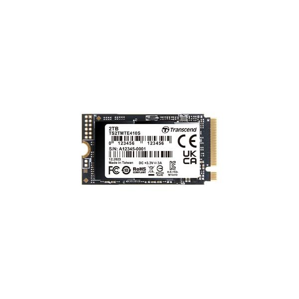 Transcend TS256GMTE410S 410S SSD, 256GB, M.2 2242, PCIe Gen4x4 NVMe, DRAM-less, 3300 MB/s, 190K IOPS