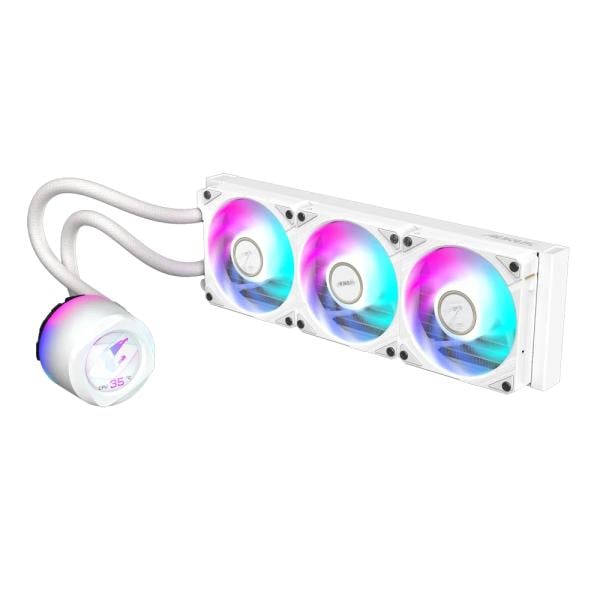 Gigabyte GP-AORUS WATERFORCE II 360 ICE Liquid-cooler, Intel/AMD, 3x 120mm ARGB Fans, 60mm LCD