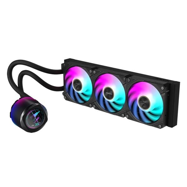 Gigabyte GP-AORUS WATERFORCE II 360 Liquid-cooler, Intel/AMD, 3x 120mm ARGB Fans, LCD 60mm