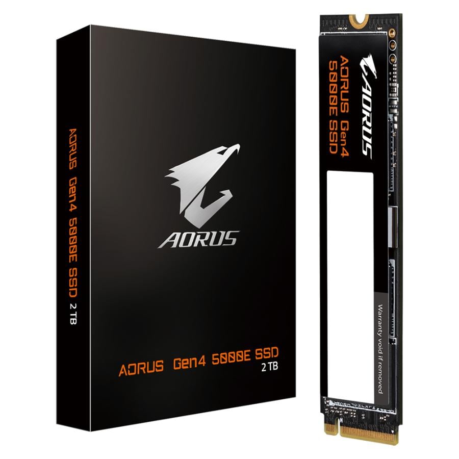 Gigabyte AG450E2TB-G AORUS Gen4 5000E SSD, 2 TB, M.2, 6500 MB/s