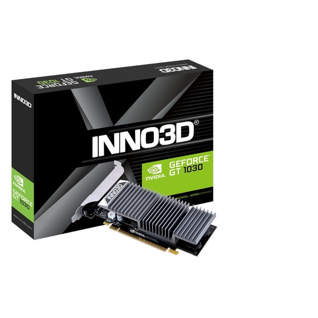 INNO3D N1030-1SDV-E5BL GeForce GTX 1030, 2GB GDDR5, 64-bit, 1227, 6Gbps, HDMI+DVI