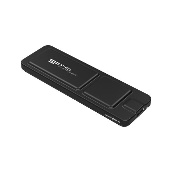 Silicon Power SP010TBPSDPX10CK PX10 SSD, 1 TB, USB Type-C, 3.2 Gen 2 (3.1 Gen 2) 1050 MB/s, Black