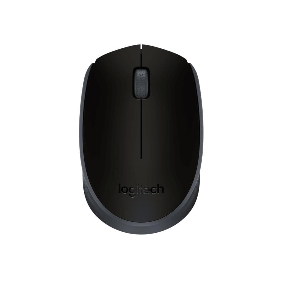Logitech 910-004424 M171 Wireless Mouse, Ambidextrous, Optical, RF Wireless, 1000 DPI, Black
